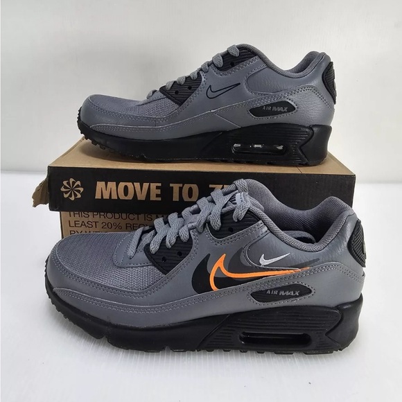 Nike Air Max 90 Next Nature 5Y | 6.5 Women’s Smoke Gray Grey FN7785-001 - Picture 2 of 7